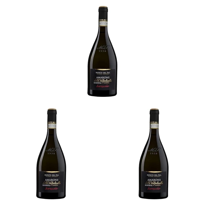 Monte Del Fra Amarone Scarnocchio Italian Red Wine, 75 cl (Pack of 3)