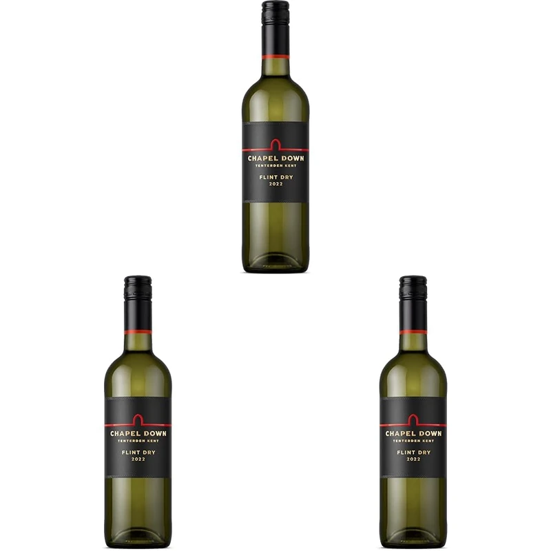 Chapel Down Flint Dry White Wine, 75 cl (Pack of 3)