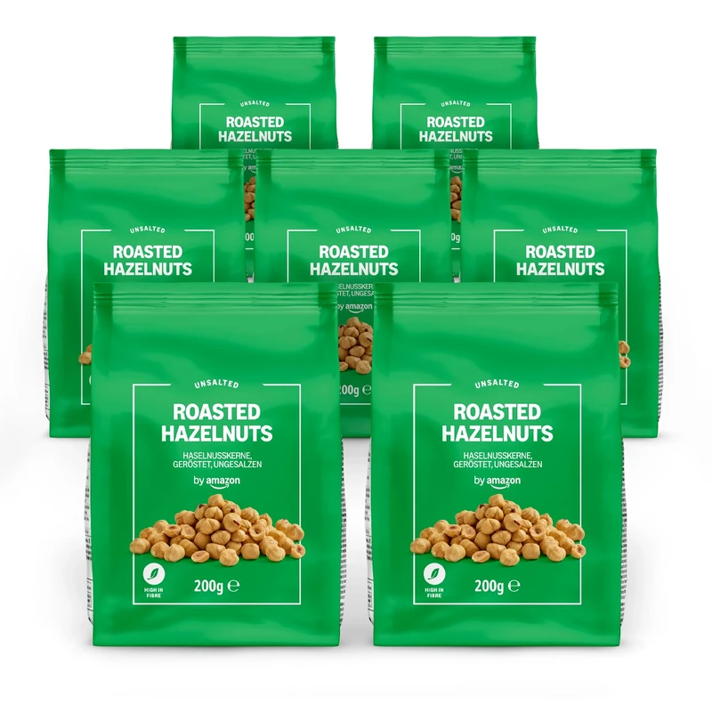 by Amazon Roasted Hazelnuts, 7 x 200g