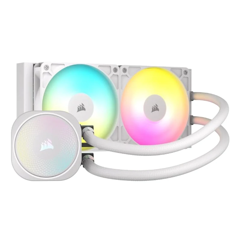 Liquid cooling - Efficient cooling system, 240mm, A-RGB lighting, multi-socket compatibility, Elegant design in White.* #*