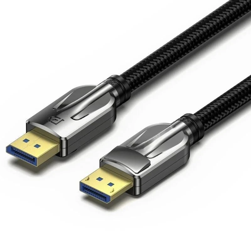 Watio Wave Displayport Cable - 10ft Braided Cable, DP/M to DP/M Connection, Supports up to 16K, Ideal for High Resolution and Fast Transfers.*
