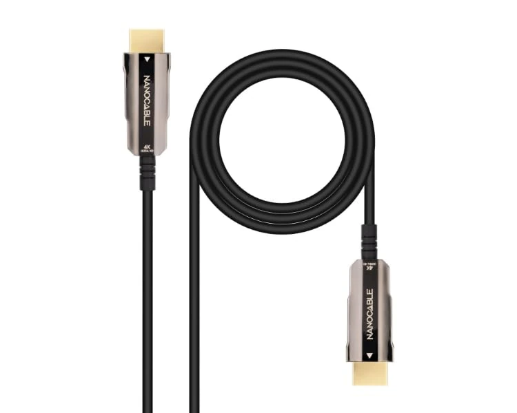 Watio Wave HDMI Cable - HDMI v2.0 AOC 4K Cable 50m Type A/M-A/M High Speed and Picture Quality Ideal for Video and Audio Connections.*