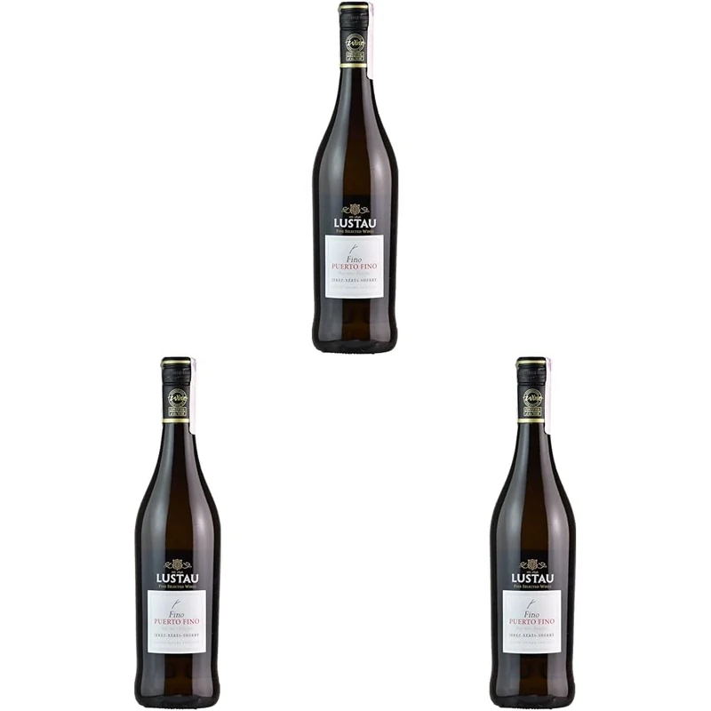 Lustau Fino Del Puerto Solera Familiar, Bodegas NV, Dry Sherry - 75cl (Pack of 3)