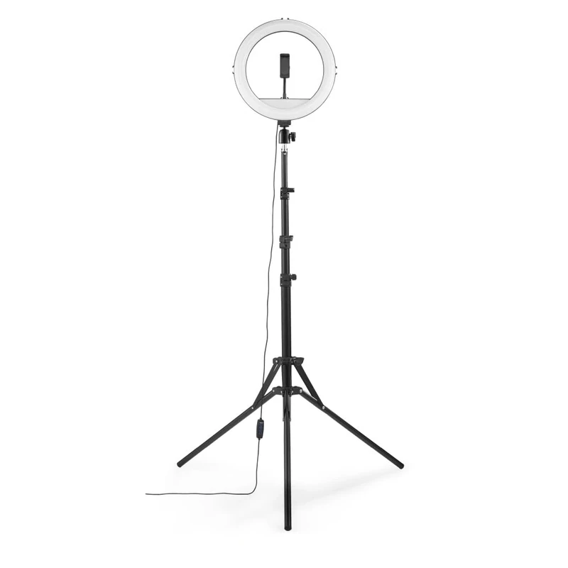 Hama "SpotLight Steady 120 III" LED Ring Light, Ring Light Tripod for Mobile Phones