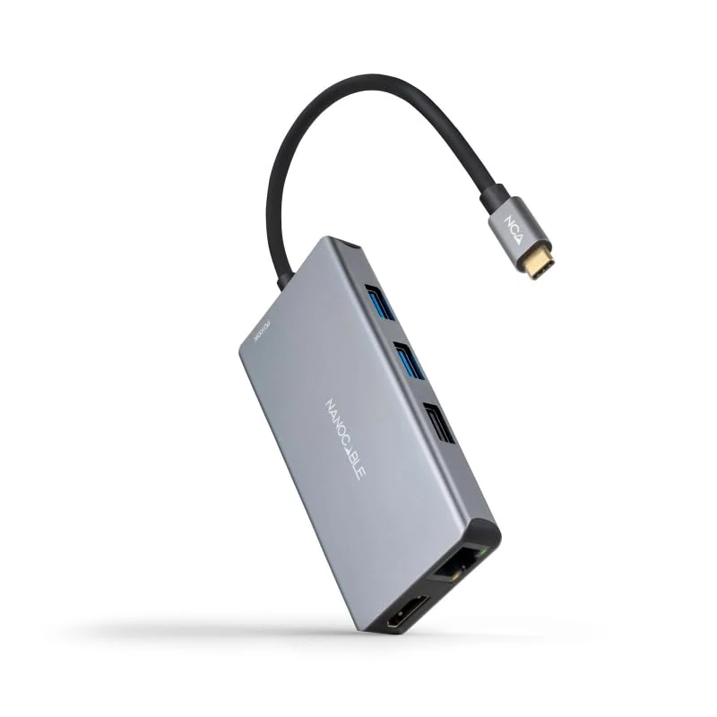 Watio Wave USB HUB - USB-C hub with 9 USB 3.2 ports, 6" cable, high transfer speed and compact design. Ideal for multiple devices.*