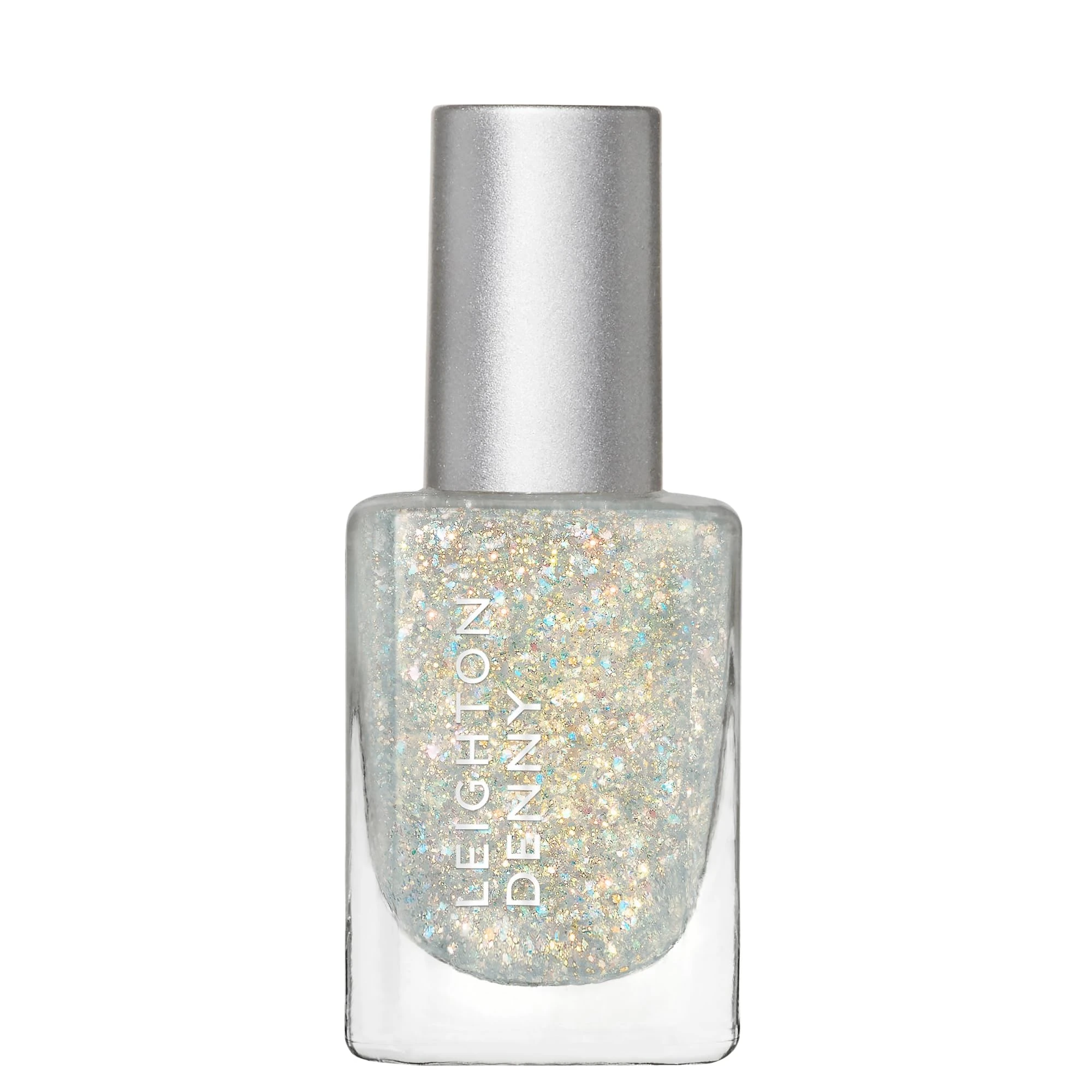 LEIGHTON DENNY Nail Polish | Angel Kiss | semi-sheer holographic champagne nail polish | vegan