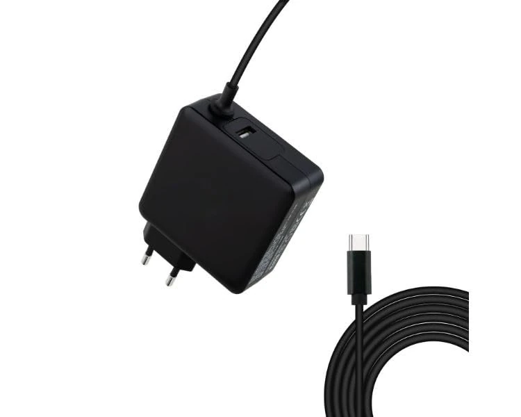 Watio Wave Charger - Portable 1xUSB-C 65W Automatic Charger in Black, Light and efficient, Ideal for Charging Devices Quickly*