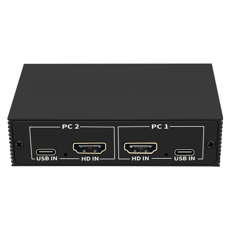 Watio Wave HDMI KVM Switch - 2 ports, allows you to control multiple devices, easy swapping between them, ideal for offices and workstations.*