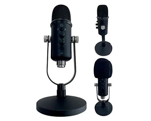 Watio Wave Microphone - USB microphone, quick connection, frequency of 20Hz-20kHz, Includes stand and 2 meter cable, ideal for recording and streaming.* #*