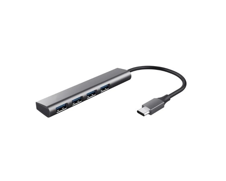 Watio Wave HUB - USB-C Gen 1 aluminum hub with 4 USB-A ports, allows connection to multiple devices, sleek and durable design.*
