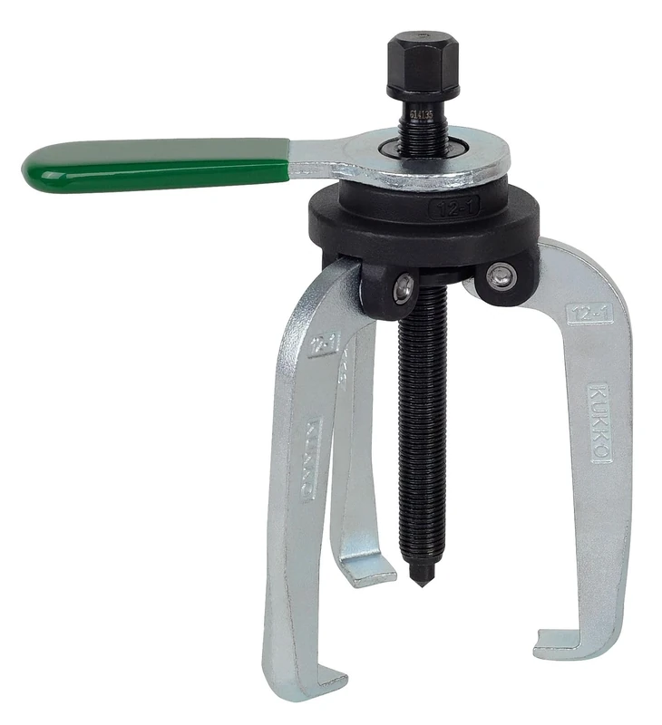 Three-Legged Bearing Puller with pre-Adjustable Removal Hooks for Easy Removal of Bearings in Vehicles and Machinery.