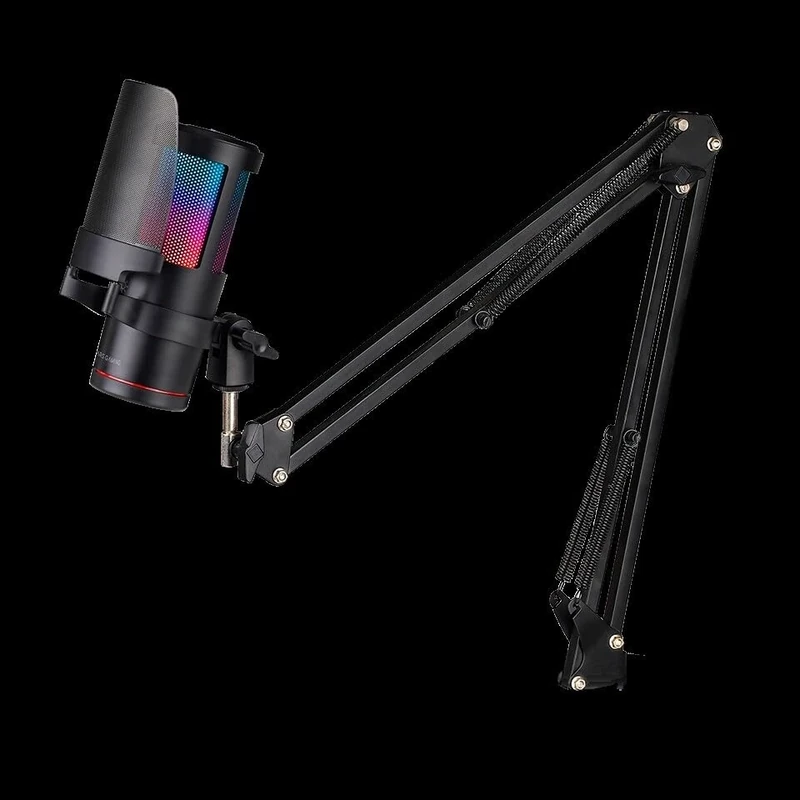 Watio Wave Microphone - dynamic microphone with ARGB backlight, USB connection, frequency response from 20Hz to 20kHz, resistant metal body.*