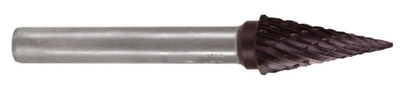TiCN M Shape Carbide milling Cutters with Pointed Cone, Ideal for Precision Machining and fine Finishing on Various Materials. - Image 1