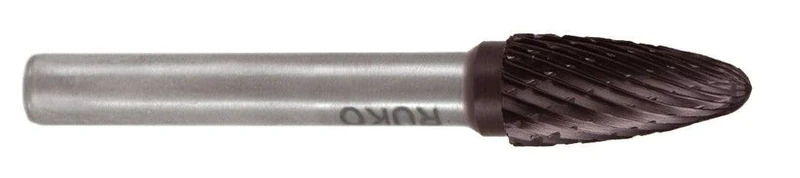 TiCN Carbide end Mills Form F - RBF Full arc, high Precision and Durability, Ideal for Machining on Steel and alloys.