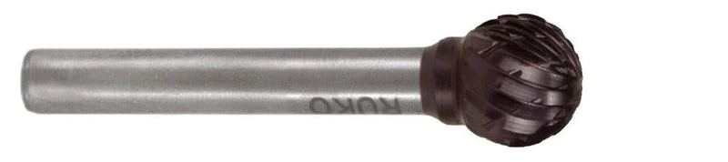 TiCN Carbide D Shape Spherical Mills, Ideal for high Precision Work and Machining in Various Materials. - Image 1