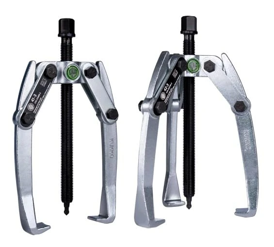 Standard Bearing Puller with 2 and 3 Articulated Legs, for efficient Bearing Removal in Mechanical Maintenance.