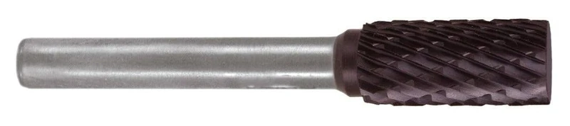 TiCN Carbide Mills, A-Shape, Cylindrical, with Front Serration, Ideal for Precision Machining and Cutting on Hard Materials. - Image 1