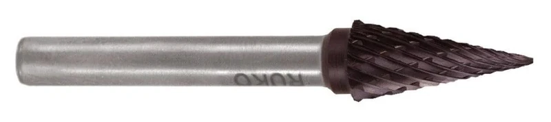TiCN Carbide milling Cutters, M-Shape, Cone-Tipped Type, Ideal for Precise Cutting and roughing in Machining Jobs.