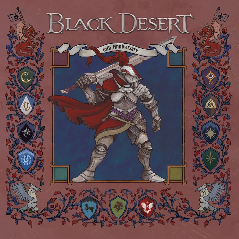 BLACK DESERT - 10TH ANNIVERSARY VINYL (OGST) (OXBLOOD RED, SILVER AND DEEP OCEAN PEARL VINYL 3LP) [VINYL]