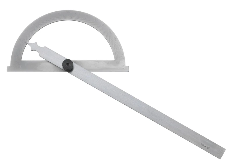 Angle Protractor with Precise Scale, Sturdy Material, Useful for Measuring and tracing Angles in Woodworking and Construction Work. - Image 1