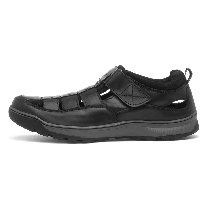 Hush Puppies Male Rucker Fisherman, Black, 13