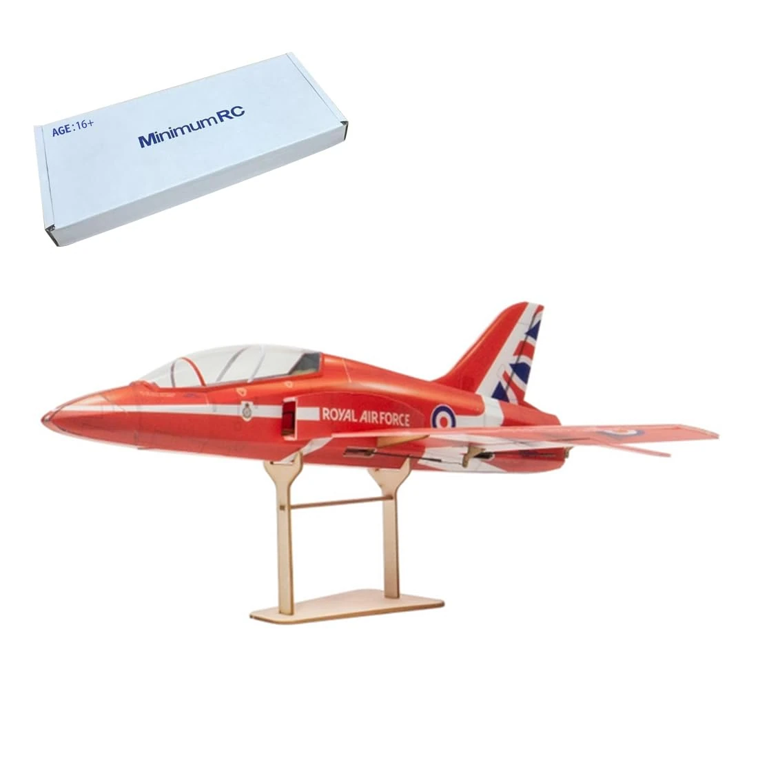 TBRICKFUNR Mini RC Plane, F-15 Red Arrow Aircraft 2.4G 3CH Multi-protocol RC Ducted Fan Aircraft Model with Motor for Airplane Fans with Motor, Gift for Teenagers and Enthusiasts (Kit RTF Version)
