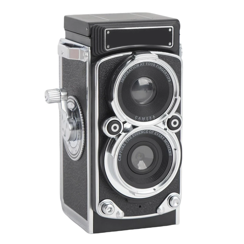 Mini Digital Vintage Camera, 1080P FHD 12MP Retro TLR Style Compact Vlogging Camera, with 1.54 Inch Screen, Auto Focus, Dual Filters, for Teens Kids (32GB)