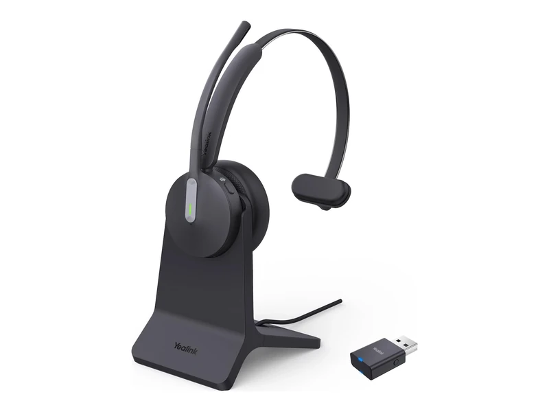 Yealink WH64 Hybrid Mono Teams Headset with Charging Stand