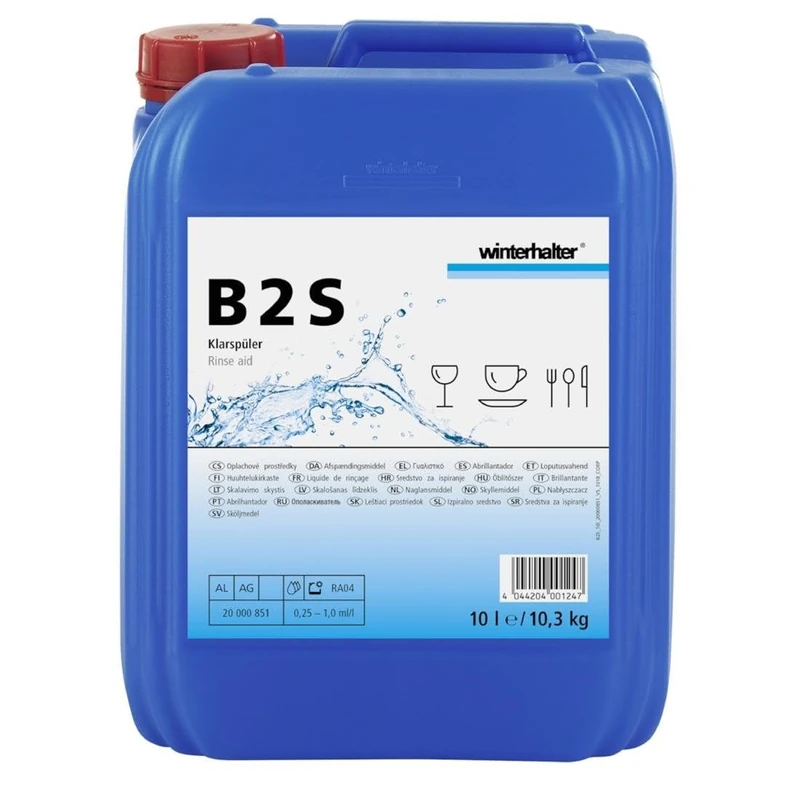 Winterhalter B2S Acidic Rinse Aid, 10 Ltr