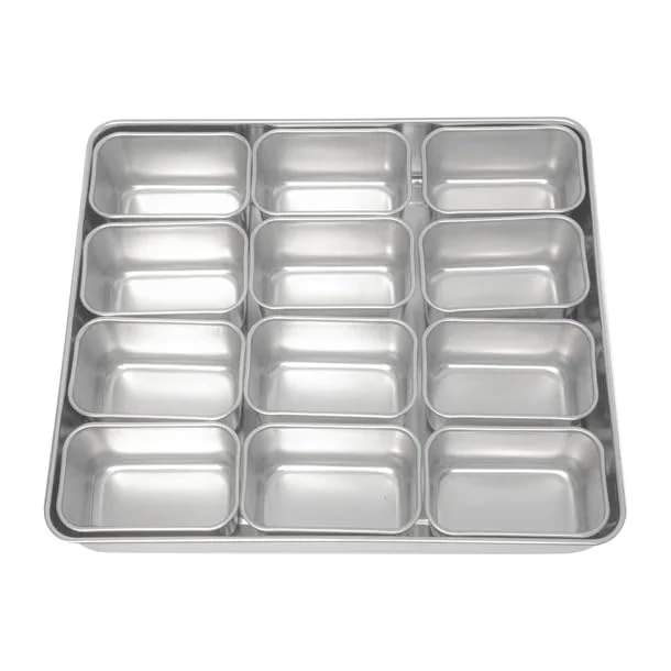 Clover Kitchenware Japanese Yakumi Pan Condiment Holder 6 Small Insert, 28x33x60 mm