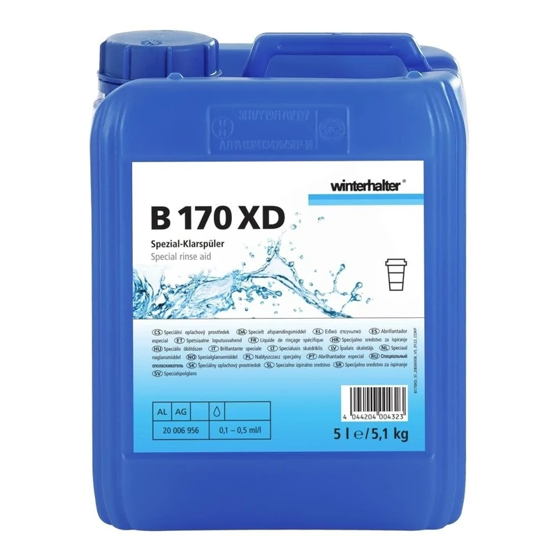 Winterhalter B170XD Plastics Rinse Aid, 5 Ltr