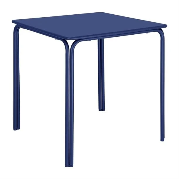 Bolero Adeline Steel Square Table Dark Navy, 700 mm