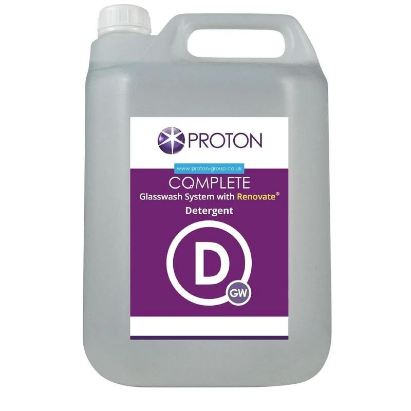 Proton Complete Glasswash Detergent, 2x5 Ltr