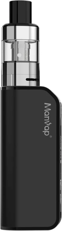 MANVAP Vape Kit 80W Vape Mod Starter Complete Kit with 2200mAh Rechargeable Battery,0.3Ohm Resistance,2ml Top Refill Tank,No-Eliquid No Nicotine Nicotine Free 0mg GENT (Black)
