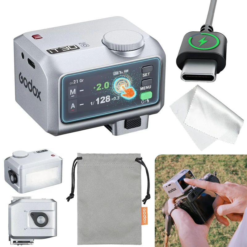 Godox iT30Pro O TTL Mini Camera Flash, iT30 Pro O 2.4G HSS 1/8000s TTL Wireless Flash, Compatible with Olympus E-M1 PEN-F E-M10 II E-PL8 E-M10 III E-P5,Panasonic GH4 100 F1 G85 GX85 LX100 S1