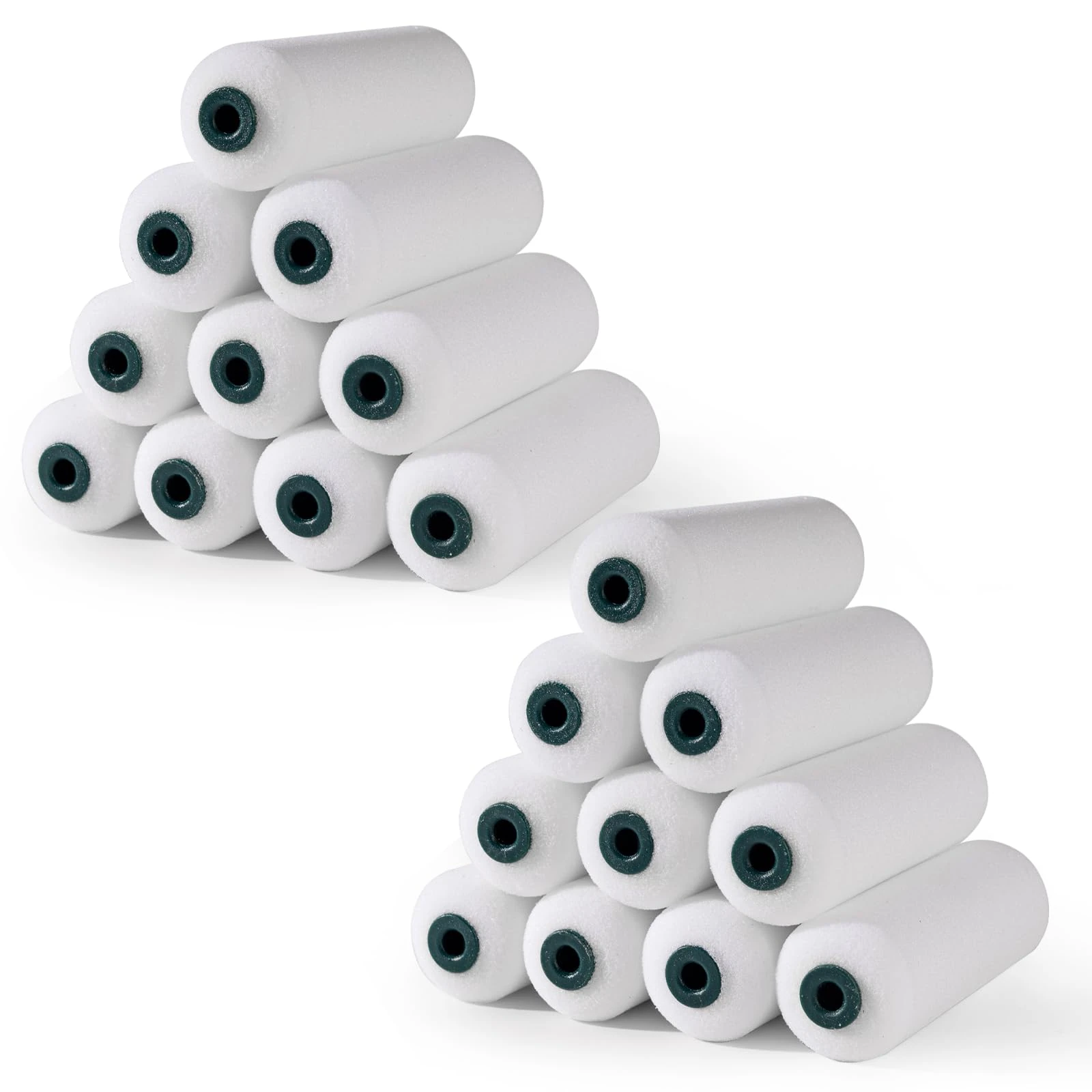 YiBaiBrush Foam Paint Rollers, 20 Pack 4 Inch Paint Rollers, Mini Paint Roller, High Absorption Foam Paint Roller 4 Inch, Small Foam Paint Rollers, 4 Inch Foam Rollers for House Painting