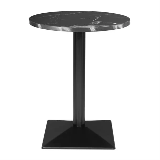 Bolero Complete Table Round Black Stone Effect, 600 mm
