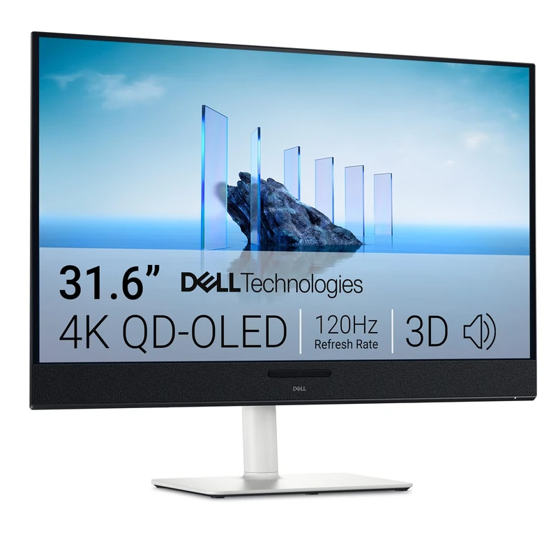 Dell 32 Plus Monitor - S3225QC, 4K UHD (3840x2160), 120Hz, QD OLED, 0.03ms, AMD FreeSync Premium Pro, HDR True Black 400, Dolby Vision, Built-in Speakers, 3 USB-C, HDMI, 3 Year Warranty