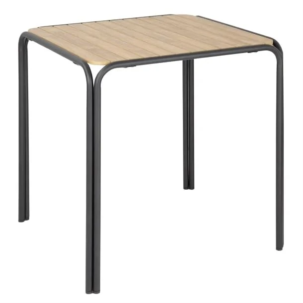 Bolero Santorini Square Polywood Table, 700 mm