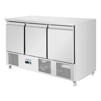 Polar U-Series Ventilated 3 door Saladette Counter