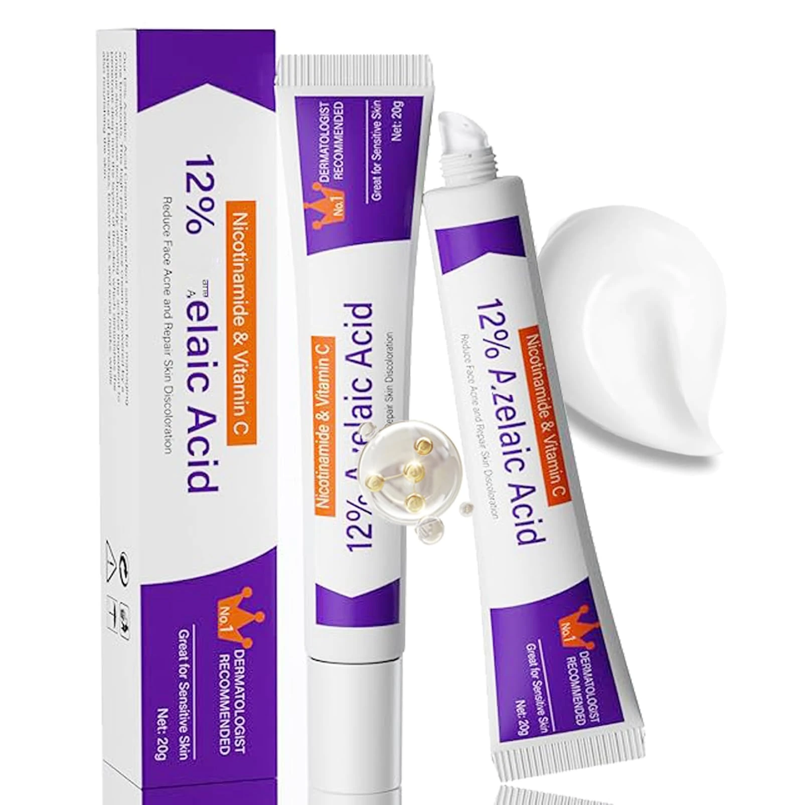 Acne Treatment,12% Acid Spot Cream for Spot Prone Skin,Anti Acne,Rosacea Cream for Face,Dark Spo-t Remover,Pimple Crea-m,Face Moisturiser for Blemish Control,Blackhead Remover,Even Skin Tone (1PCS)