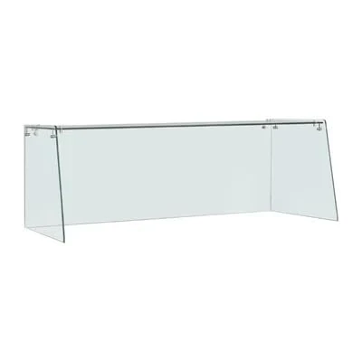 Polar Straight Glass Sneeze Guard Assembly for 3 Door Counter UA018