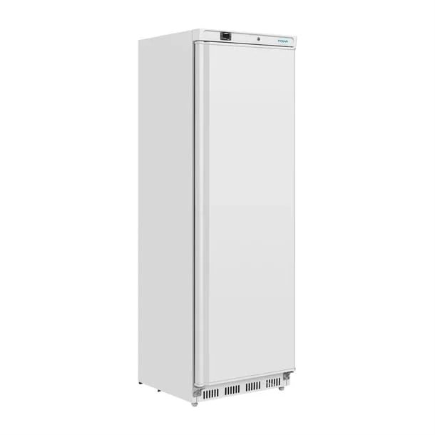 Polar C-Series Upright Fridge White 400Ltr - Energy Rating A, 3 Shelves, Manual Defrost, Fixed Castor Wheels PC003