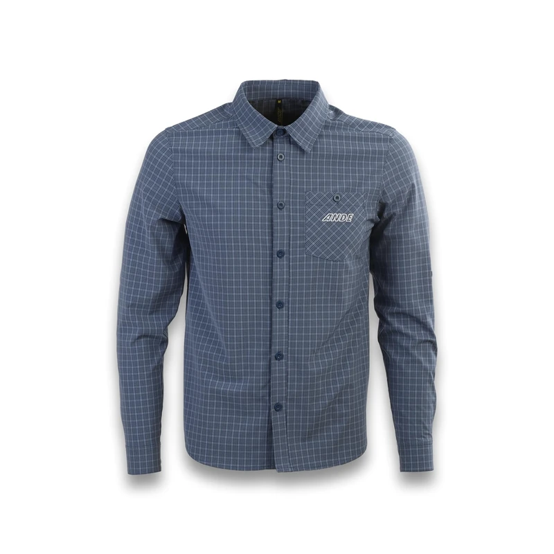 Ande Men Arizona M/L Camicia Long-Sleeved Shirt | Outdoor, Blue, XXL
