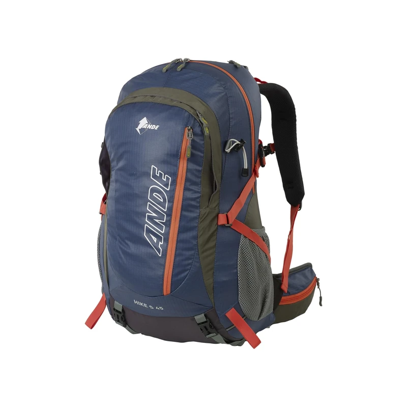 Ande Hike 45LT Shield Backpack - Advanced and Protective for Intense Hiking, Blue/Orange, Taglia unica, Sporty