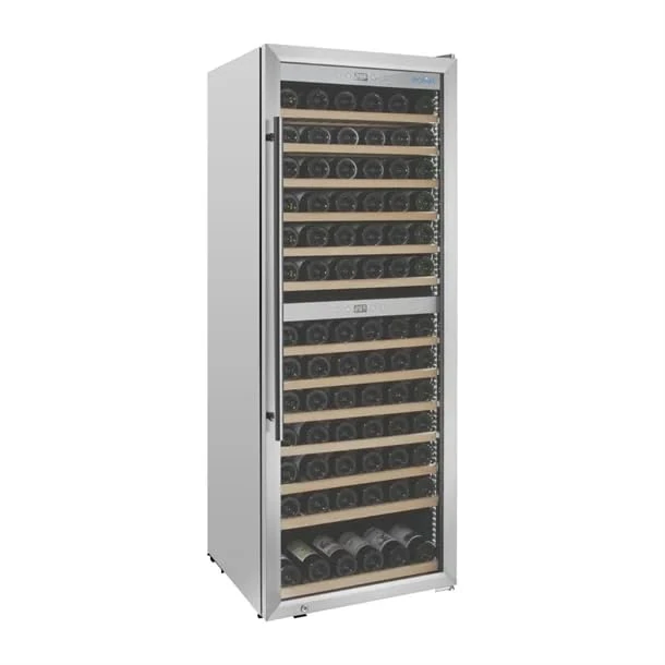 Polar G-Series Dual Zone Wine Fridge Stainless Steel, 126 Bottle