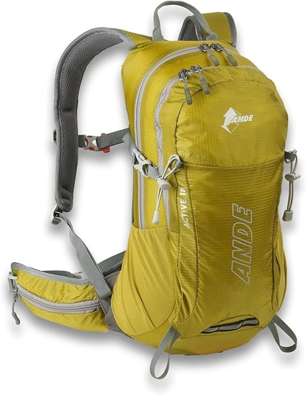 Ande Active Backpack 25 Litres – Sporty and Breathable for Dynamic Trekking, Blue/Orange, Taglia unica, Sporty - Image 1