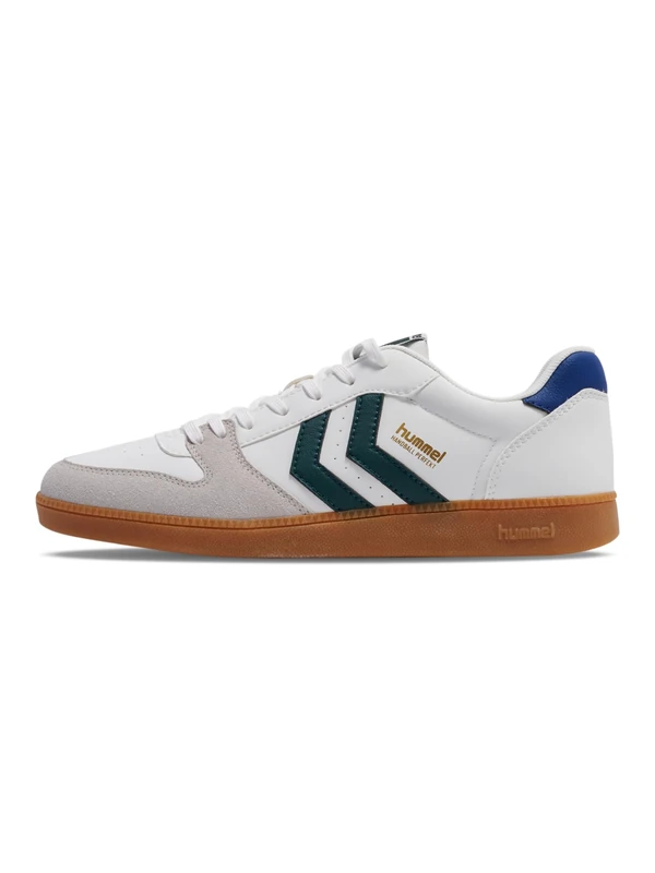 hummel Unisex Handball Perfekt SP Trainers, Bright White, Navy Peony, 39 EU, Bright White Navy Peony, 7 UK