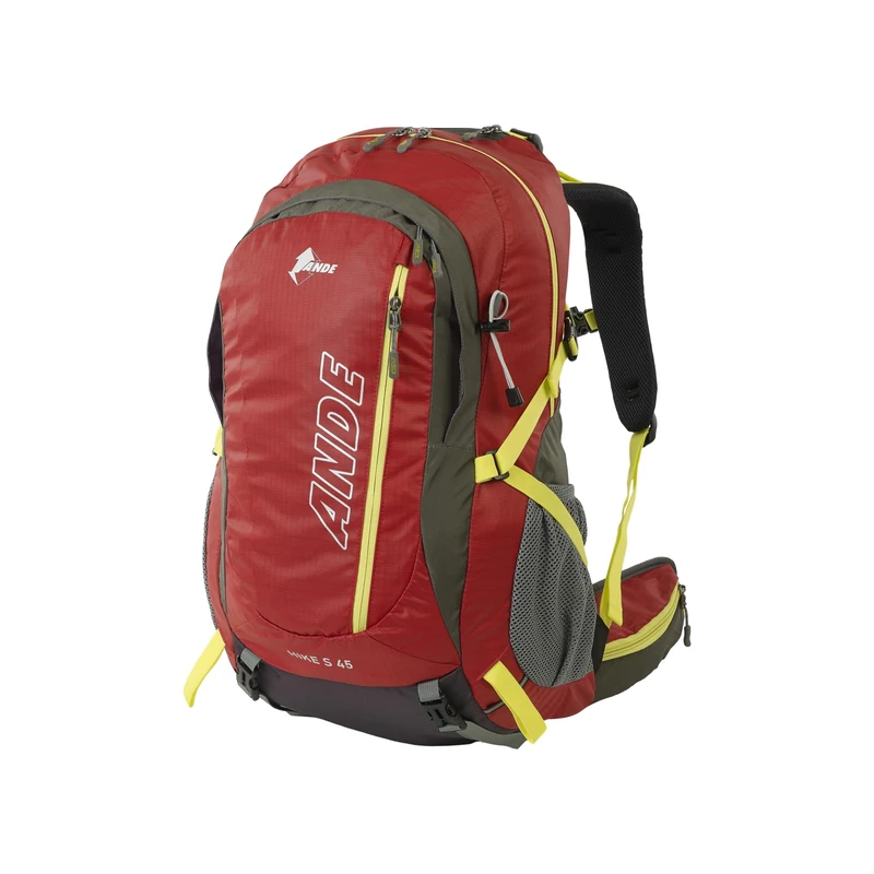 Ande Hike 45LT Shield Backpack - Advanced and Protective for Intense Hiking, red, Taglia unica, Sporty