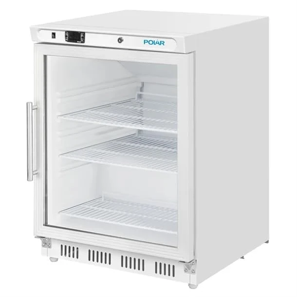 Polar C-Series Under Counter Display Fridge White, 150 Ltr